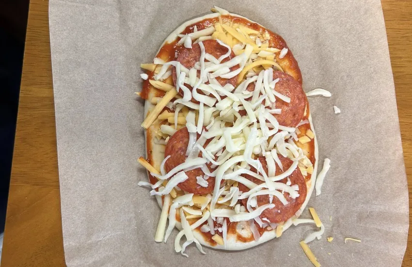 pizza made by a beaver scout