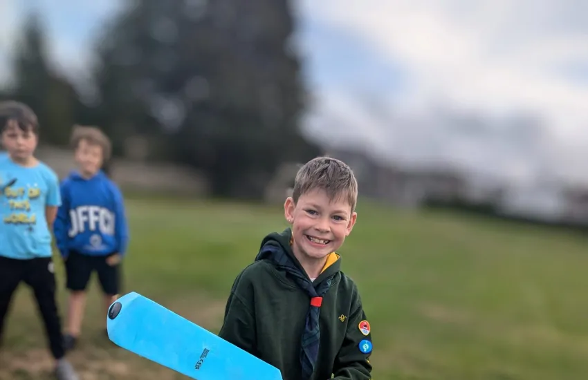 a cub playing rounders