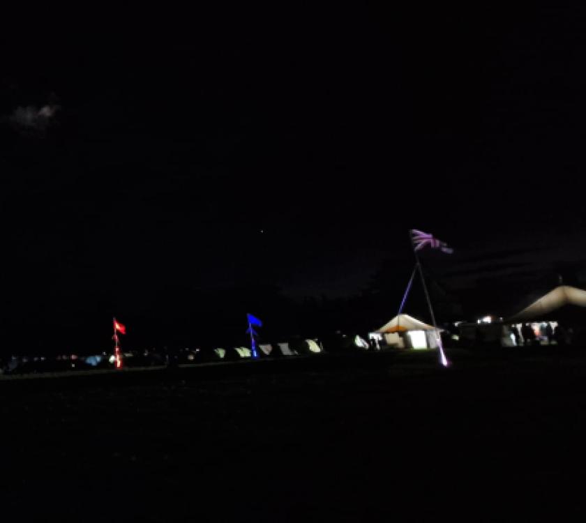 adventure camp by night